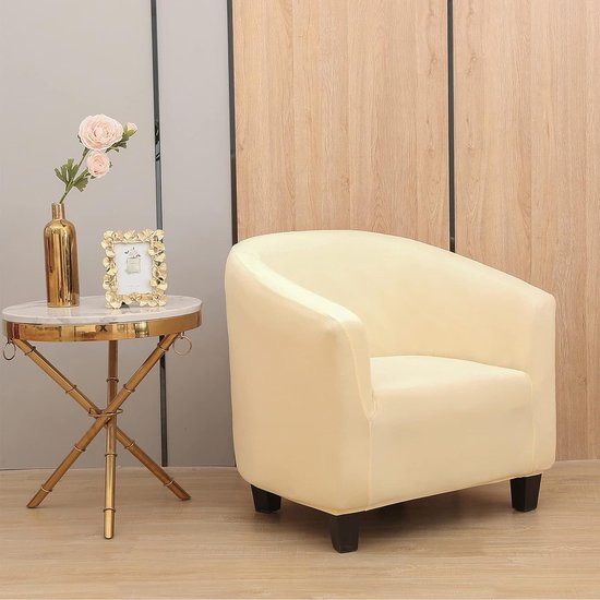 Hoes voor clubstoel, hoge stretch, afneembare en wasbare fauteuil, bankhoes, meubelbescherming voor woonkamer