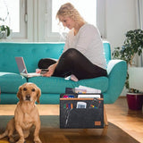 Bedorganizer met ophangsysteem, bedtas om op te hangen, dik vilt, antislip met gesp, voor baby's en kinderen, afstandsbedieninghouder, bank, bedside hanging, opbergorganizer (zwart)