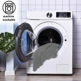 Barpoef Slipcovers met backresthoes, stretch stoelhoes, verwijderbare hoezen voor korte draaistoel, eetkamerstoel, barkruk met achterrest (geen stoelen) (donkergrijs, 4 stuks)