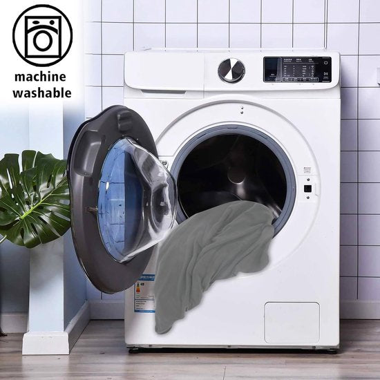 Barpoef Slipcovers met backresthoes, stretch stoelhoes, verwijderbare hoezen voor korte draaistoel, eetkamerstoel, barkruk met achterrest (geen stoelen) (donkergrijs, 4 stuks)