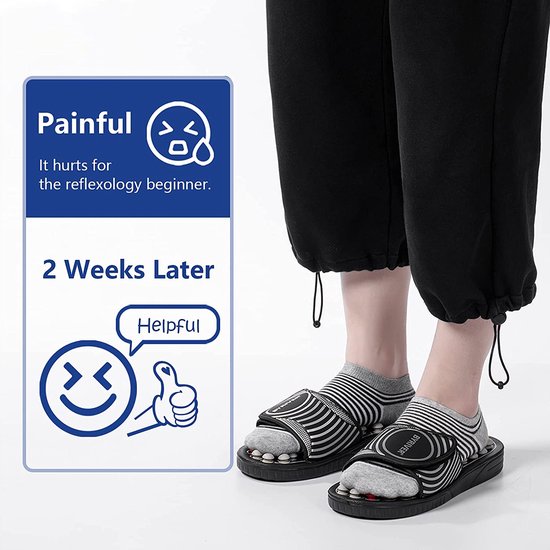 Voetmassage Schoenen Acupressuur Slippers Relief Neuropathie Artritis Fasciitis Plantaris Pijn Cadeau voor mama papa (02S)