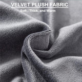 Ottomaanse hoes voor krukhoes - fluwelen kruk voor voetenbank, rechthoekig, stretch overtrek, poef, beschermer, wasbare stoelhoes - Grijs, 1 stuk