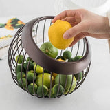 Decoratieve en hoogwaardige mand voor fruit, fruit, groenten of brood in modern design, voor meer gezondheid in het dagelijks leven, fruitmand, groentemand, broodmand, koffiecapsules (wit)