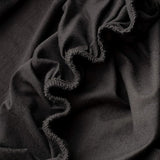 Hoeslakens, 120x200cm, 100% gekamd katoen, 165g/m², bedlaken 120x200 tot 25 cm matrashoogte, jersey, premium kwaliteit, mooie kleuren, zwart, 120 x 200 + 30