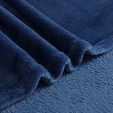 Knuffel deken pluizig extra zachte en warme vloeren flanel fleece deken, rimpels resistent/anti-verkleuring als SOFHADE hoek of bed surfen, Größe:150 cm x 200 cm, Farbe:Dunkelblau