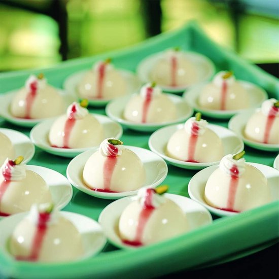 Mini 24-holte halve bol siliconen mal, 3 verpakkingen bakvorm voor het maken van chocolade, cake, gelei, koepelmousse