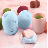2 stuks Beauty Sponge Travel Case make-up sponshouder, make-up blender spons houder, wasbaar en herbruikbaar, geschikt voor thuis, uitstapjes, reizen enz