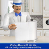 Keukenrolhouder RVS Keukenrol Staande Houder Papieren Handdoekhouder voor Keuken, Zwart