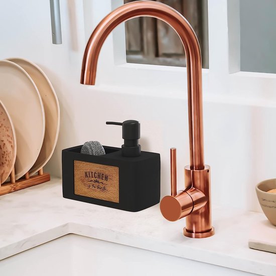 Keuken Zwart - Keuken Zeepdispenser - Chill House Sink Organizer - Keuken Zeep Dispenser - Keuken Sink Organizer - Keuken Organizer