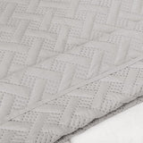 Bedsprei Sprei met geometrisch patroon,dekbedovertrek patchwork omkeerbaar Zacht en aangenaam 220x240cm,Lichtgrijze