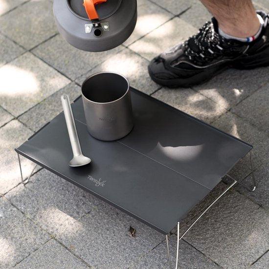 Draagbare klaptafel met aluminium tafelblad, inklapbaar, met draagtas, voor outdoor, picknick, vissen, strand