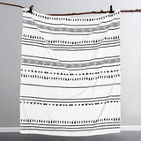 Fleecedeken, 127 x 152 cm, zachte en warme knuffeldeken, pluizig, ademend, kreukvrij winterdeken, bankdeken voor bank, bed, slaapkamer, woonkamer, kantoor - geometrisch