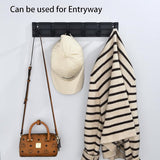 Kapstok met 5 beweegbare haken, moderne wandkapstokken, haakrek voor jassen, mantels, tassen, hoeden en sjaals