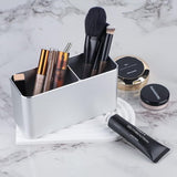 Pennenhouder bureau zilver metaal, bureau-organizer aluminium, cosmetica-penseelhouder, pennenkoker voor kantoor, kinderen, rechthoekig