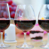 Onbreekbaar Tritan-kunststof wijnglas, rode wijn drinkglas, witte wijnglazen glazen glazen voor camping party, BPA-vrij plastic kopje, set van 4, 260 ml