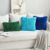 set van 2 zachte, kunstbont kussenslopen, set kussenslopen voor de sofa, slaapkamer of auto, 45 x 45 cm set van 2 zachte, kunstbont kussenslopen, geschikt voor de sofa, slaapkamer of auto, 45 x 45 cm