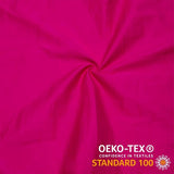 Set van 2 kussenslopen, 40 x 40 cm, 100% katoen, roze kussensloop met ritssluiting, super zachte en anti-allergische kussensloop