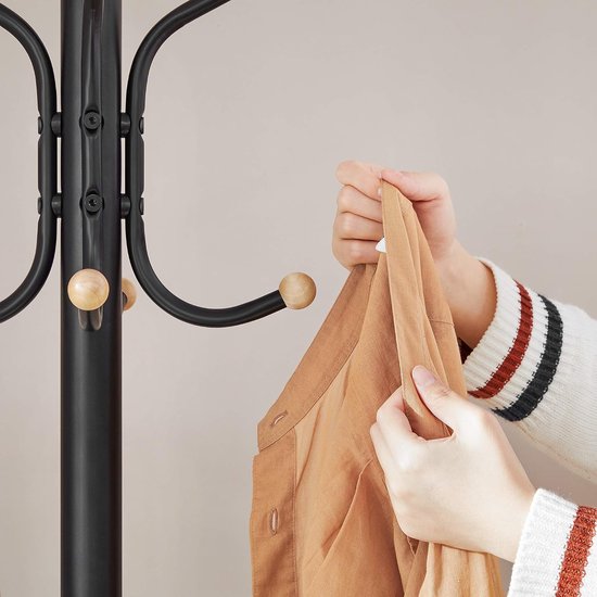 Kledingstandaard, hoogte 182 cm, standvastig, zwart/wit