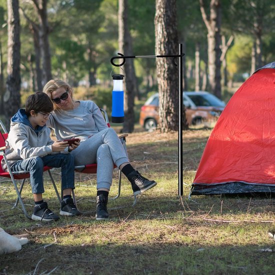 3 stuks lantaarnhouders voor camping, dubbele lantaarnhaken, campinglantaarnhouder, tentstokken, voor camping, terras, tuin voor minder dan Ø 32 mm pool