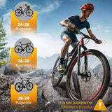 Fietsstandaard 24-29 inch, 3 gaten zijstandaard fiets, aluminium fietsstandaard basis, 35-41cm in hoogte verstelbare fietsstandaard, antislip achterstandaard voor racefiets, MTB, stadsfiets