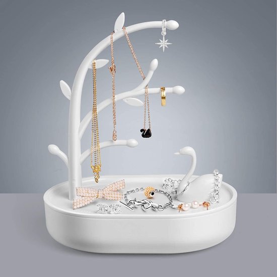 LeCou Sieradendoos Dames Sieradenstandaard Oorbellen Sieradendoosje Sieradenhouder Sieradendoos Sieradenboom voor ringen Oorbellen Ketting Horloge Geschenken Meisjes