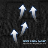 Zitkussen auto 2 stuks universele stoelkussens voorstoelen auto stoelkussens zacht en ademend autostoelkussen antislip onderlegger voor autostoel bureaustoel zwart