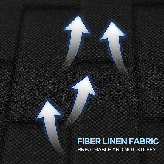 Zitkussen auto 2 stuks universele stoelkussens voorstoelen auto stoelkussens zacht en ademend autostoelkussen antislip onderlegger voor autostoel bureaustoel zwart