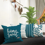 Kussenslopen 4-delige set kussenslopen, linnen, kussensloop, sierkussen, kussenslopen voor bank, tuinbed, bank, kussen, 40 x 40 cm (set van 4)