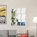 24 stuks spiegeltegels, zelfklevende spiegelmuurstickers, verwijderbare kunst plastic tegels decoratie, geschikt voor woonkamer, badkamer, slaapkamer, muur doe-het-zelf decor