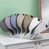 Kapstandaard voor baseballpetten, hoedenstandaard voor honkbalpetten, acryl hoed, organizer voor honkbalpetten, geen installatie voor 7 mutsen, baseballhoed, displaystandaard voor