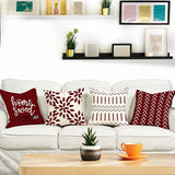 Kussenhoezen set van 4 kussenhoezen linnen kussenhoes sierkussen kussenhoezen voor bank tuinbed bankkussen 45x45cm (set van 4)