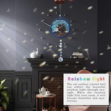 Levensboom, kristal, zonnecatcher, hanger, auto, achteruitkijkspiegel, hangende kristallen, ornament, kroonluchter, prisma, regenboogmaker voor ramen, zonnecatcher, huistuin, decoratie (blauw)