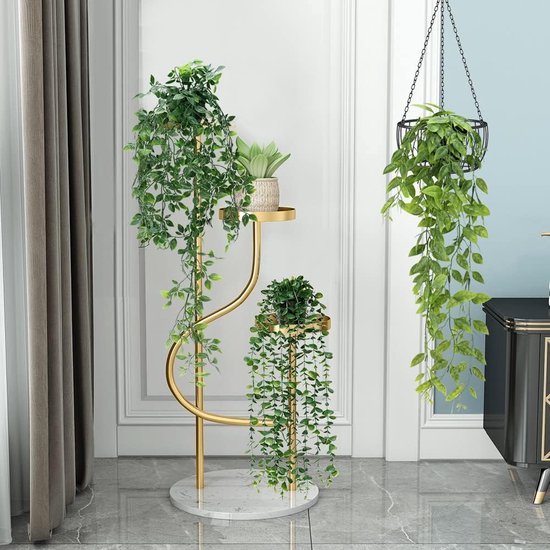 Pakket van 3 kunstmatige hangplanten met potten 63cm 78cm 80cm Kunstplanten Vine Kunstmatige hangende klimopplanten Binnen in potten voor thuis, binnen en buiten