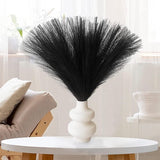 Artificial Pampas Grass, 30 Pieces, Dried Pampas Grass, Decorative Dried Flowers Decoration, Small Fluffy Artificial Pampas Grass Flowers for Boho Home Decor (Black)