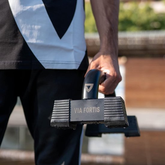 Premium paraletstang – extreem stabiel en licht staal – gemakkelijk mee te nemen – lichaamsgewichtstraining – alle vermogensniveaus