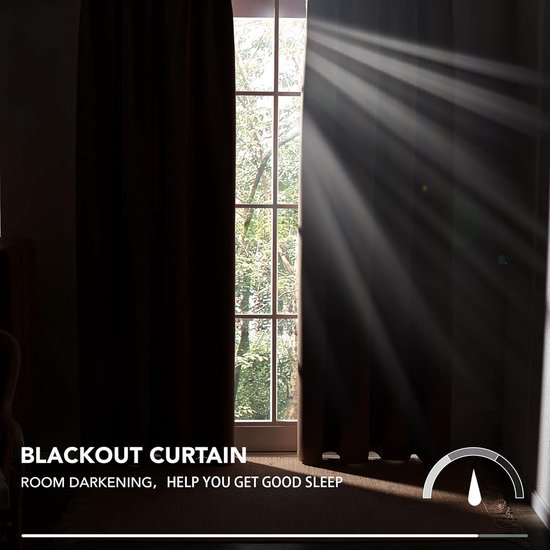 Verduisteringsgordijn met plooiband