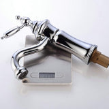 Wastafelkraan Chroom Enkelgreeps Messing Enkelgatsmontage