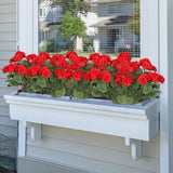 2 bundels kunstbloemen, bloemen geranium decoratieve weerbestendige kunstplanten namaak plastic UV-bestendige bloemen voor bruiloft thuis patio feest tuin tafel decor (rood)