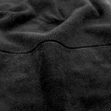 Bamboo Luxe gastenhoes 30 x 50 cm van 60% katoen / 40% viscose van bamboecellulose, zwart