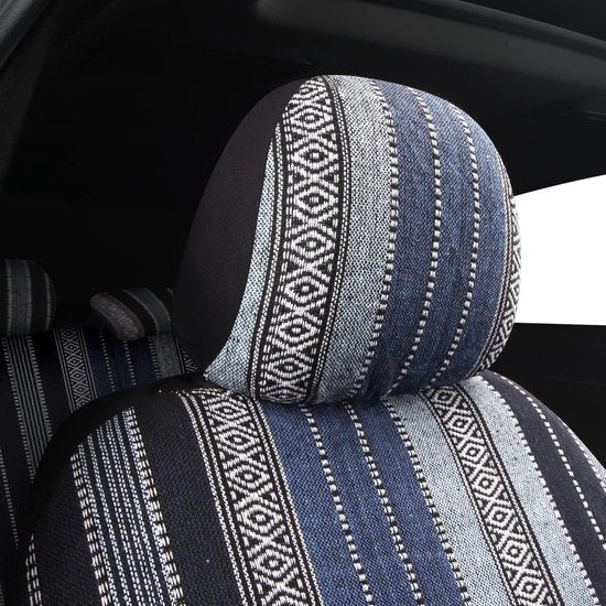 Autostoelhoezenset universeel, Boheems & Baja-stijl, autostoelhoezen, zware stoffen dekendoek