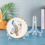 Transparante plastic ezels of standaard/bordhouder voor het weergeven van foto's of andere items op bruiloften, huisdecoratie.