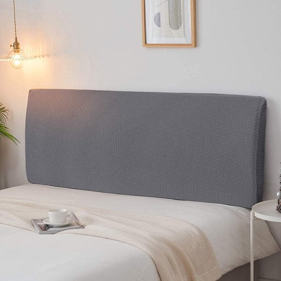 Beschermhoes voor het hoofdbord van het bed, rekbaar, 180-190 cm, stofdicht, verdikt, grijs