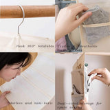 Linseray ondergoed Organizer Opknoping Handtas Opslag, Linseray Handtas Organizer Opknoping Met 6 Compartimenten Tas Houder (Beige + Zwart)