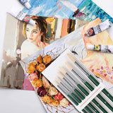 Kunstpenselenset, fijne verfkwast, hoogwaardige afwerking, perfect voor waterverf, acrylverf, olieverf in verschillende maten