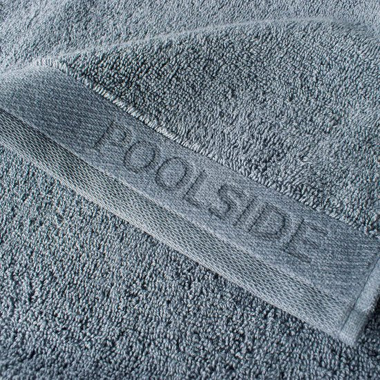 Handdoekenset voor bij het zwembad, 4 handdoeken 50 x 100 cm, 100% katoen, Steen