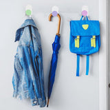 5 stuks kleurrijke wandhaken, zelfklevend, kinderkledinghaken, onbreekbaar, zonder boren, voor badkamer en keuken (5 kleuren)