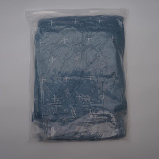 Bankhoes, bankovertrek, 3-zits, anti-slip bankovertrek voor L-vorm, chaise longue, hoekbank, 2-zits, beschermhoezen, woonkamer, stoel, honden en huisdieren, blauw, 90 x 120 cm (slechts 1