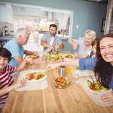 8 stuks placemats, transparant, kunststof placemats, placemats, pvc, tafelkleed, transparant, premium slijtvast, hittebestendig