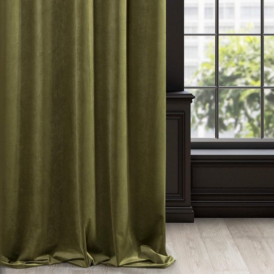 velvet beige curtain, 1 piece Soft, 10 eyelets, elegant, high quality.