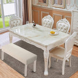 Universele hoes voor eetkamerbank Elastische stoelhoezen Stretch Jacquard Eetbankhoes voor eetkamer Afneembare hoes voor eetkamerstoel Eetkamer(Beige)